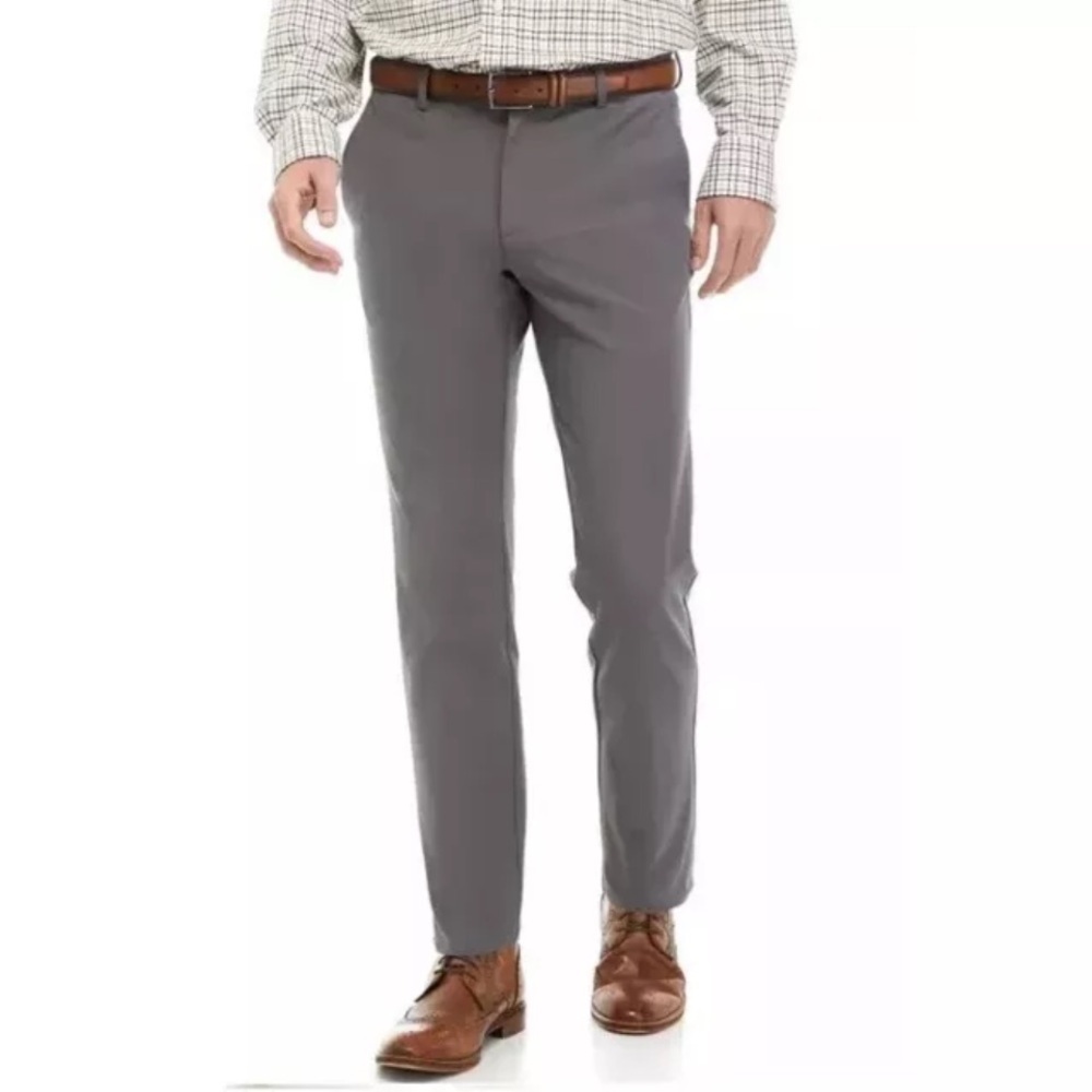 Ralph Lauren Mens 38x34 Classic Fit Grey Casual Dress Pants Norton New